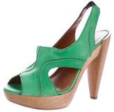 Thumbnail for your product : Lanvin Leather Slingback Sandals