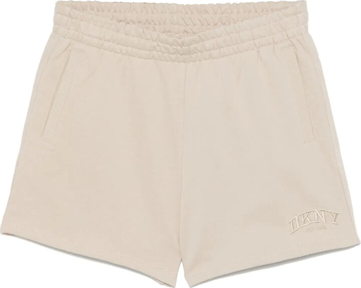 DKNY Logo-Embroidered Track Shorts