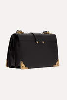 Thumbnail for your product : Prada Cahier Large Leather Shoulder Bag - Black