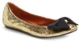 Thumbnail for your product : Lanvin Bow Ballerina Leather Flat (Women)