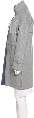 Áeron Knee-Length Virgin Wool Coat
