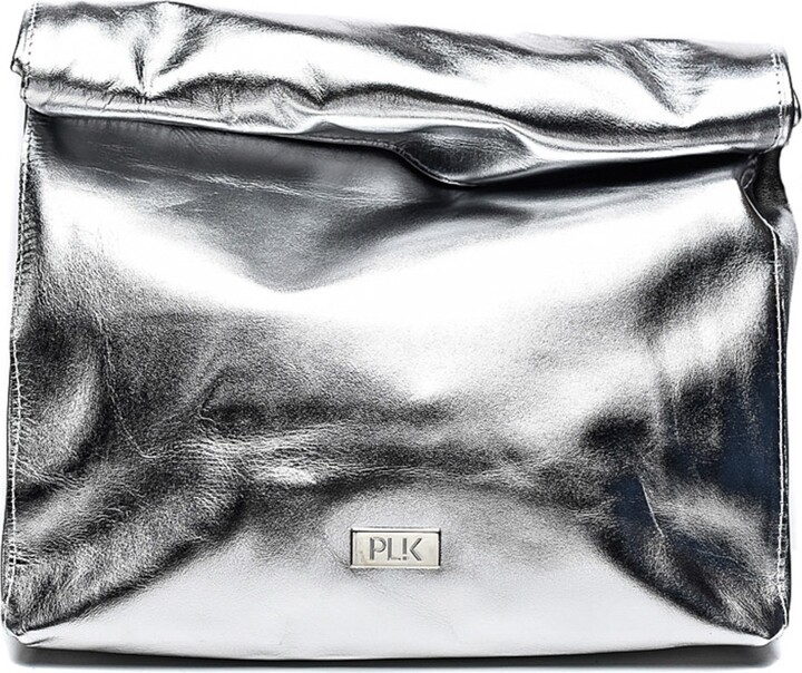 PLIK - Silver Clutch Bag - ShopStyle