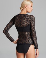 Thumbnail for your product : Becca By Rebecca Virtue by Rebecca Virtue Just A Peak Crochet Rashguard