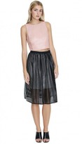 Thumbnail for your product : Tibi Leather Cropped Top