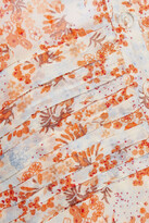 Thumbnail for your product : By Ti Mo Gathered Floral-print Fil Coupe Midi Dress