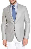 Thumbnail for your product : David Donahue Arnold Classic Fit Wool & Silk Blazer