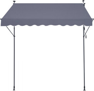 Stellweilan Tessberg Patio Awning Retractable Awning Sunshade Shelter with Crank Handle