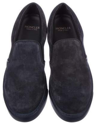 Moncler Suede Slip-On Sneakers