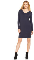 Thumbnail for your product : Calvin Klein Jeans Long-Sleeve Mixed-Media Shift Dress