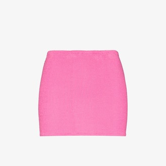 Hunza G Crinkled Mini Skirt