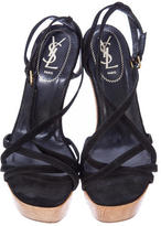 Thumbnail for your product : Saint Laurent Suede Wedges