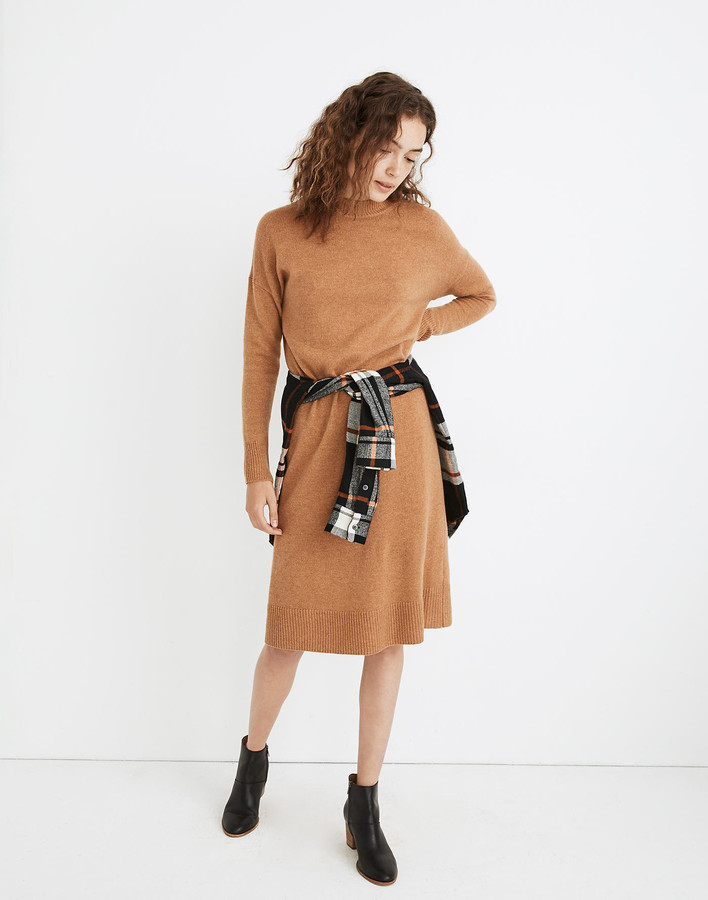 madewell midi sweater dress