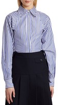 Thumbnail for your product : Victoria Beckham Butterfly Collar Striped Shirt