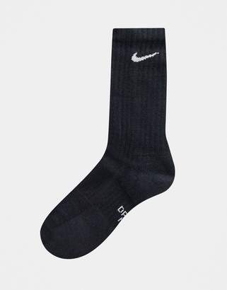 Nike black swoosh logo 3 pack crew socks