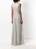 Thumbnail for your product : Talbot Runhof Metallic Draped Long Dress