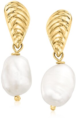 CS-DB Silver New Fashion Clear CZ Imitation Sea Shell White Pearl Birthday Party Stud Charm Earrings 