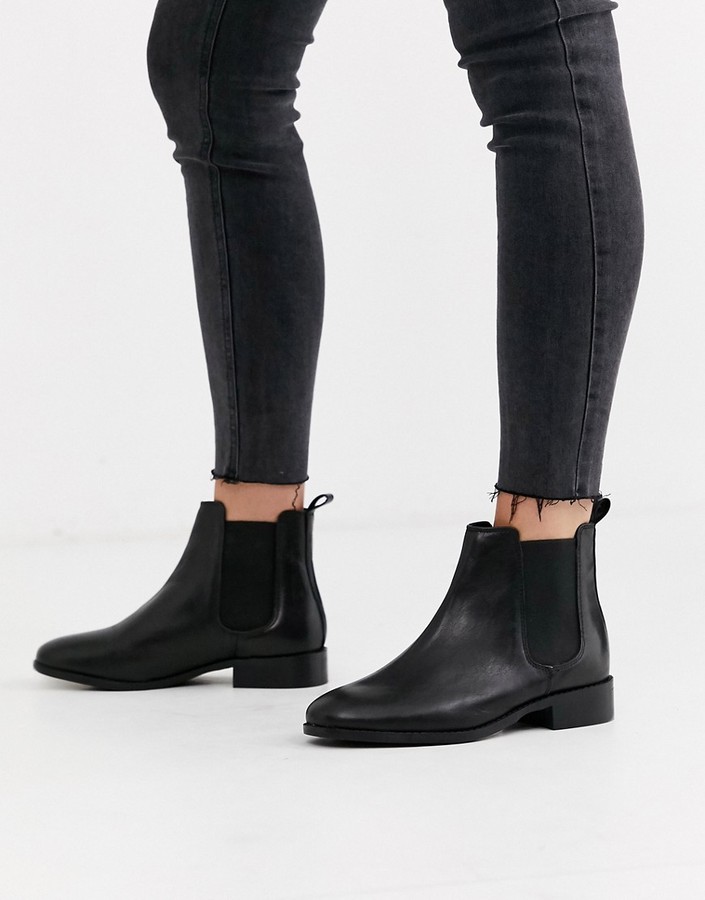 black office boots