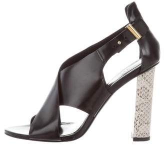 Jason Wu Leather Crossover Sandals