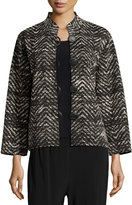 Thumbnail for your product : Caroline Rose Boxy Lightweight Herringbone Jacket, Plus Size