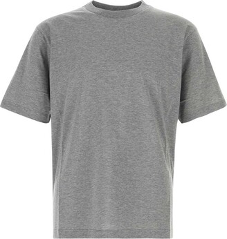Prada raised logo round-neck T-shirt - ShopStyle