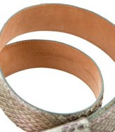 Thumbnail for your product : Giorgio Armani Metallic Python Belt
