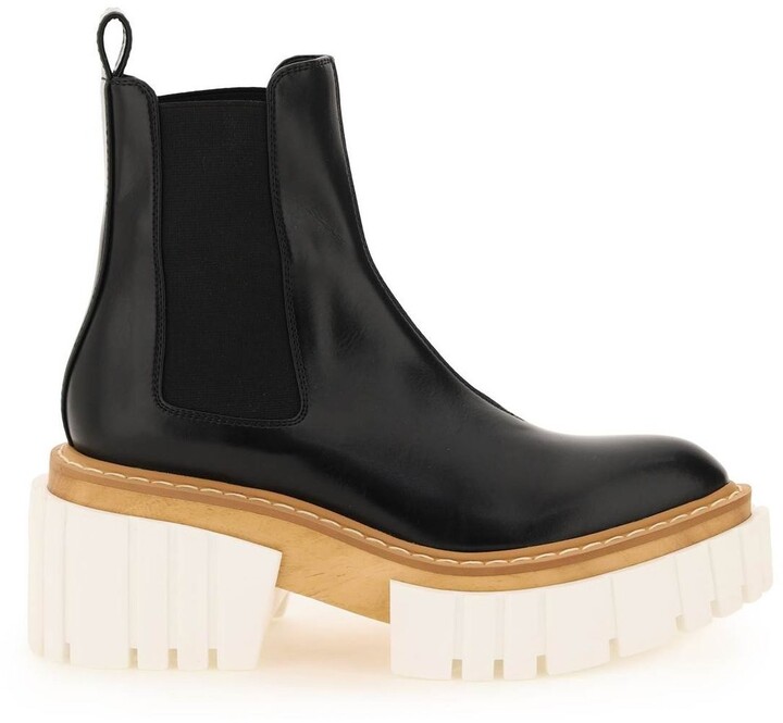 pointed platform boots