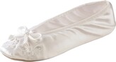 Thumbnail for your product : Isotoner Women's Satin Ballerina Slippers with Embroidered Pearl Ballet Flat