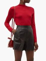 Thumbnail for your product : RED Valentino Tie-neck Wool-blend Sweater - Dark Red