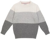 Thumbnail for your product : BRUNELLO CUCINELLI KIDS Colorblocked wool, cashmere and silk sweater