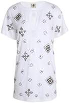 Haute Hippie Cutout Embellished Cotton-Jersey T-Shirt