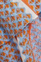 Thumbnail for your product : Antik Batik Gisele Cold-shoulder Printed Cotton-poplin Top