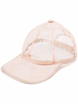Thumbnail for your product : RED Valentino Point D'esprit mesh baseball cap