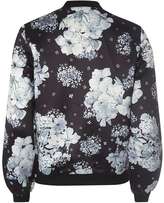 Thumbnail for your product : **Izabel London Black Floral Bomber Jacket