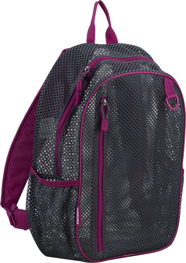 Eastsport Unisex Active Lifestyle Mesh Backpack, Graphite