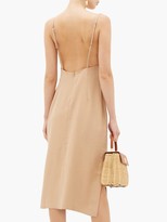 Thumbnail for your product : Haight Paula Side-slit Twill Dress - Beige
