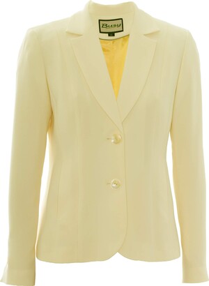 Busy Clothing Women Suit Jacket Lemon Yellow 14