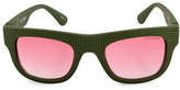Thumbnail for your product : Steve Madden Perforated Flat Top 51mm Square Sunglasses