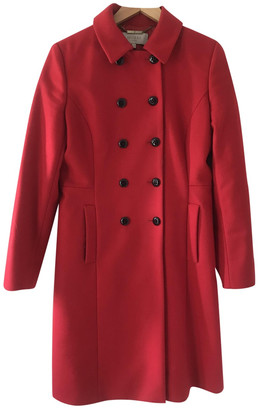 Hobbs Red Wool Coat for Women