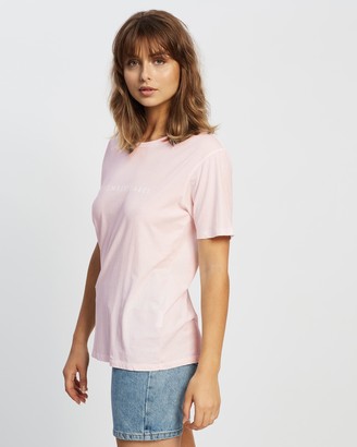 Assembly Label - Women's Neutrals T-Shirts - Logo Crew Tee - Size 6 at The Iconic