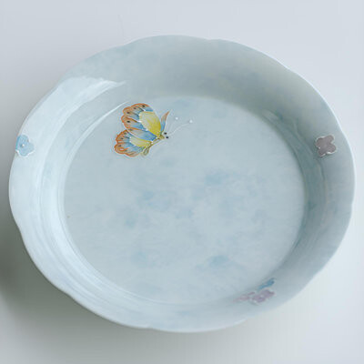 Red Barrel Studio The Sound Of Butterflies The Mouth Of Sunflowers Hand-Painted Trays Elegant Containers