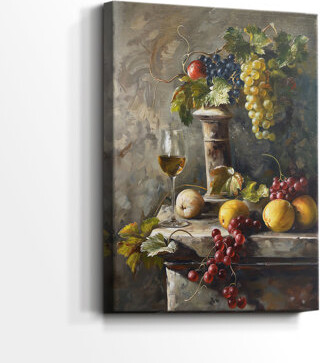 Fleur De Lis Living FLORAL-XIX -Premium Gallery Wrapped Canvas - Ready to Hang