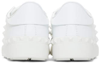 Valentino White Garavani Rockstud Untitled Sneakers
