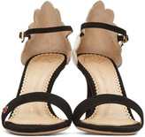 Thumbnail for your product : Charlotte Olympia Black Suede Marge Sandals