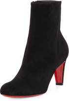 Thumbnail for your product : Christian Louboutin Top 70mm Suede Red Sole Bootie