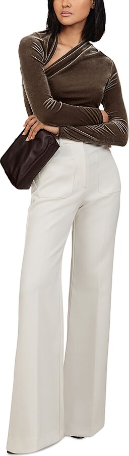 Reiss Kassia Velvet Top