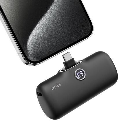 miqpower iWALK USB-C Portable Charger for iPhone 15/16, Mini 20W 4800mAh Wireless Power Bank Fast Charging Travel Battery Pack Compatible with iPhone...