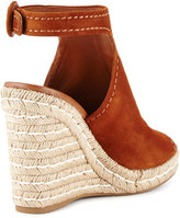 Thumbnail for your product : Prada Suede 120mm Espadrille Wedge Sandal