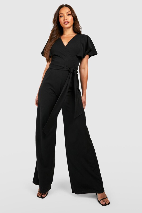 boohoo Tall Belted Tailored Jumpsuit - ShopStyle