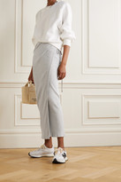 Thumbnail for your product : Base Range Net Sustain Brig Ribbed Organic Cotton Wrap Skirt - Beige