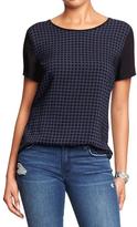 Thumbnail for your product : Old Navy Women's Houndstooth Tops